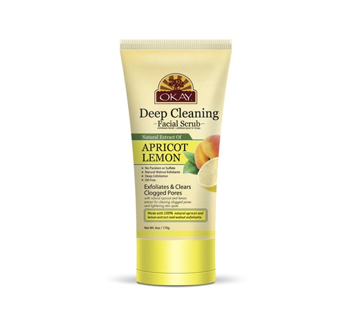 OKAY Pure Naturals Facial Scrub - Apricot & Lemon