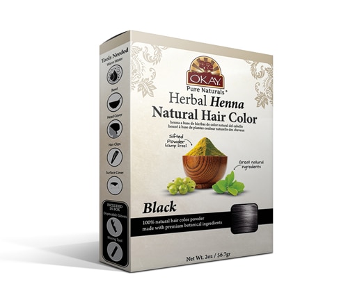 OKAY Pure Naturals Herbal Henna Hair Color - Black