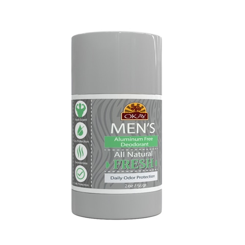 OKAY Pure Naturals Men's Deodorant Clear Stick - Fresh Scent