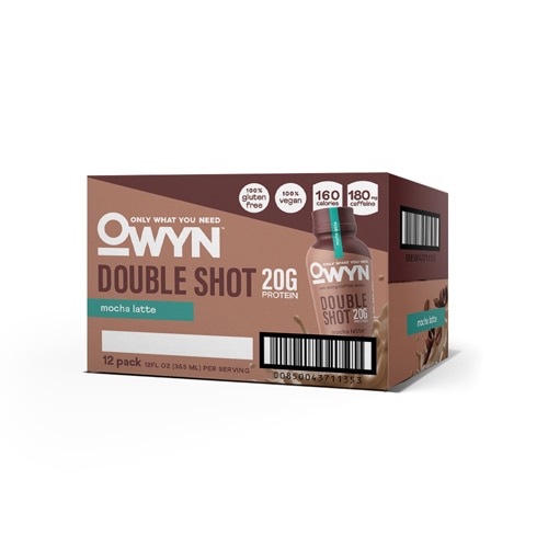 OWYN Double Shot Non Dairy Protein Coffee Shakes Mocha Latte