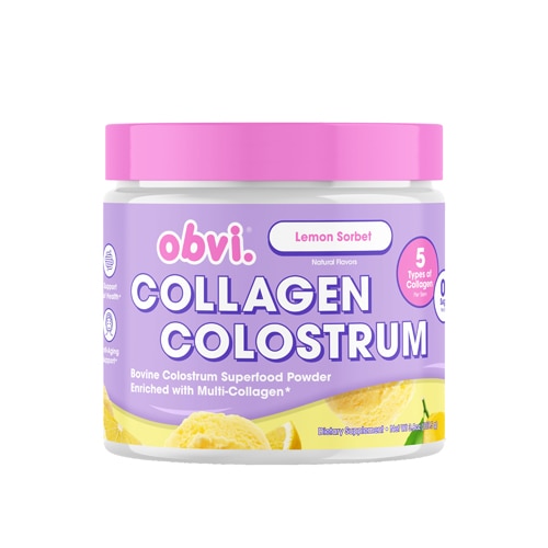 Obvi Collagen Colostrum Lemon Sorbet