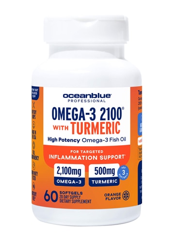 OceanBlue Professional Omega 3 - 2100 with Turmeric