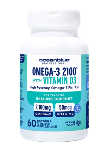 OceanBlue Professional Omega-3 2100 with Vitamin D Vanilla