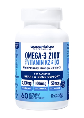 OceanBlue Professional Omega 3 - 2100 with Vitamin K2 & D3