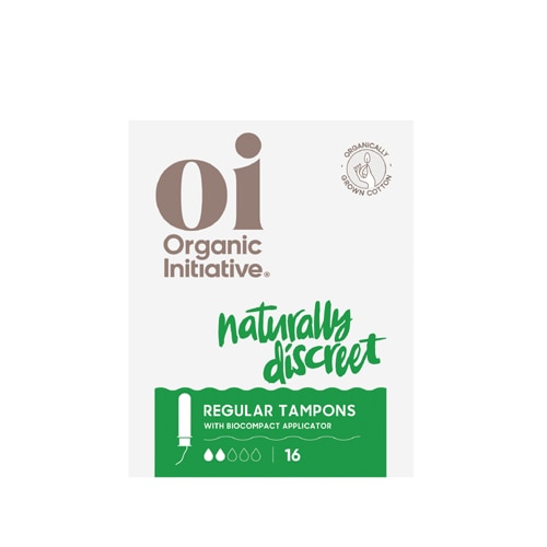 Oi Organic Initiative Organic Cotton Tampons with BioCompact Applicator Regular