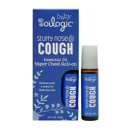 Oilogic Baby Stuffy Nose & Cough Essential Oil Vapor Chest Roll-On