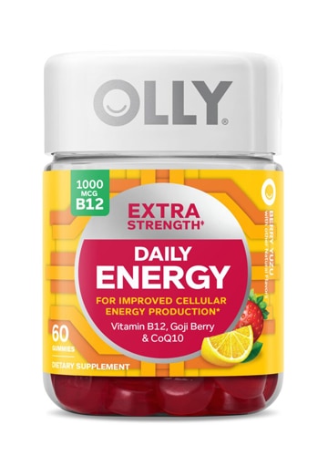 Olly Extra Strength Daily Energy Gummies Berry Yuzu