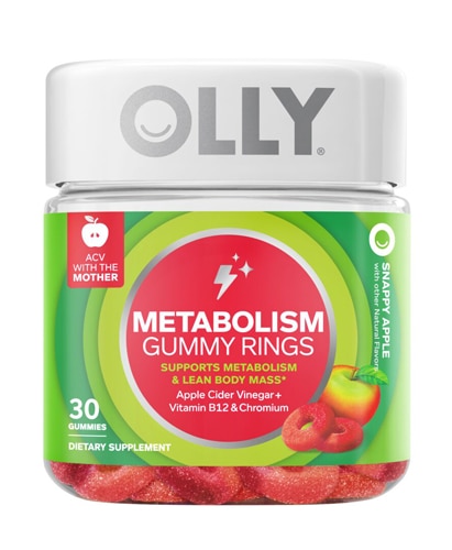 Olly Metabolism Gummy Rings Snappy Apple