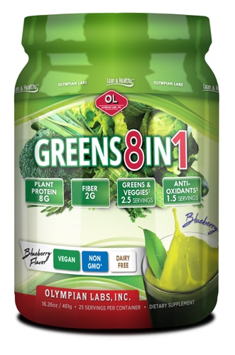 Olympian Labs Greens Protein 8 in 1 Blueberry