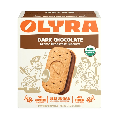 Olyra Organic Creme Breakfast Biscuits Dark Chocolate