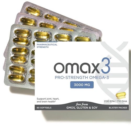 Omax3 Ultra Pure Pro-Strength Omega-3 - NSF Certified for Sport