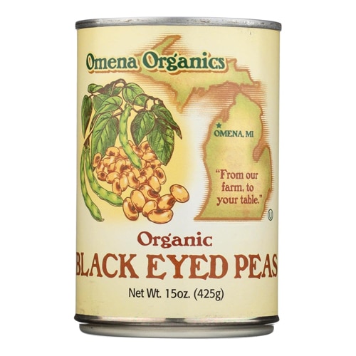 Omena Organics Organic Black Eyed Peas