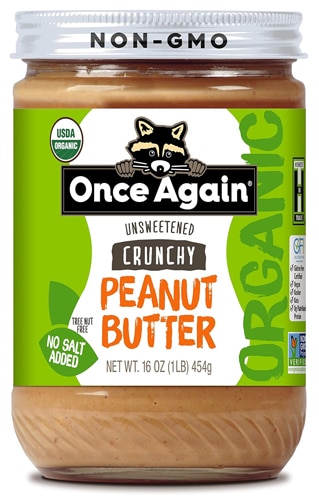 Once Again Organic Peanut Butter Salt Free Crunchy