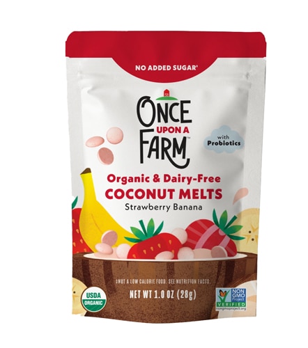 Once Upon a Farm Organic Coconut Melts Strawberry Banana