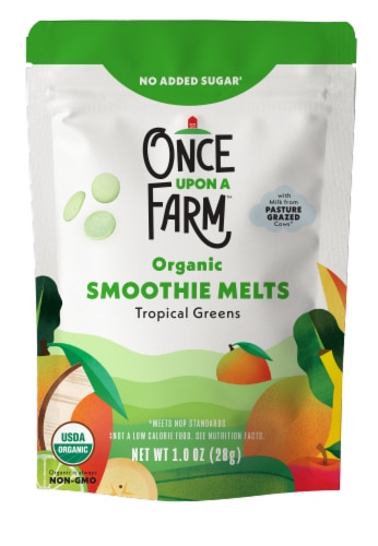Once Upon a Farm Organic Smoothie Melts Tropical Greens