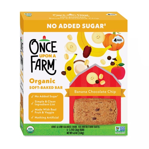 Once Upon a Farm Organic Soft-Baked Bars Banana Chocoloate Chip