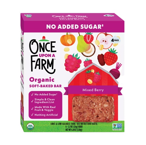 Once Upon a Farm Organic Soft-Baked Bars Mixed Berry
