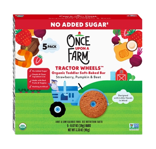 Once Upon a Farm Organic Soft-Baked Bars Strawberry Pumpkin & Beet