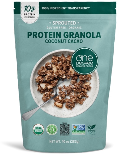 One Degree Organic Foods Organic Sprouted Protein Granola Coconut Cacao