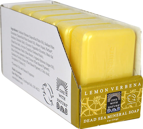 One With Nature Dead Sea Mineral Bar Soap Lemon Verbena