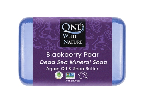 One With Nature Dead Sea Minerals Bar Soap Blackberry Pear