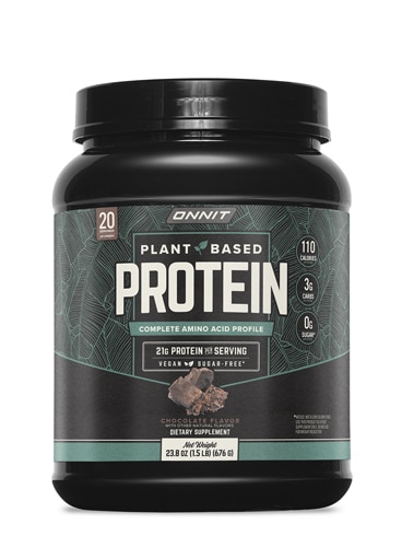 Onnit Plant-Based Protein - 20 Serving Tub - Informed Sport Certified Chocolate