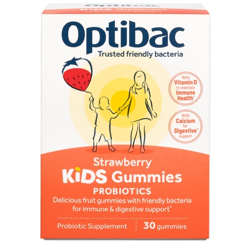 Optibac Kids Probiotics Immune & Digestive Support Strawberry