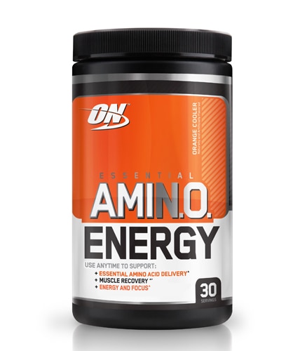 Optimum Nutrition Essential Amin.o. Energy Powder Anytime Energy and Recovery Orange Cooler