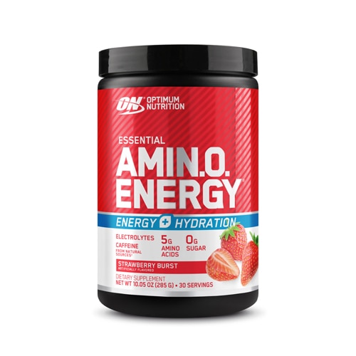 Optimum Nutrition Essential Amin.o. Energy Powder Energy + Hydration Strawberry Burst