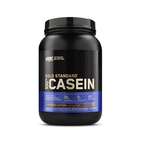 Optimum Nutrition Gold Standard 100% Casein Nighttime & Between Meals Muscle Recovery Chocolate Supreme