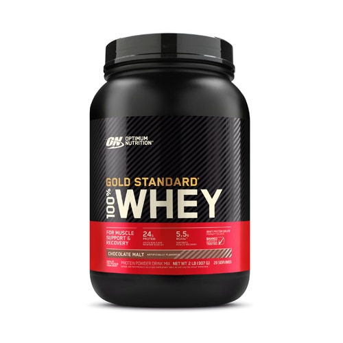 Optimum Nutrition Gold Standard 100% Whey Protein Powder For Muscle Support and Recovery Chocolate Malt