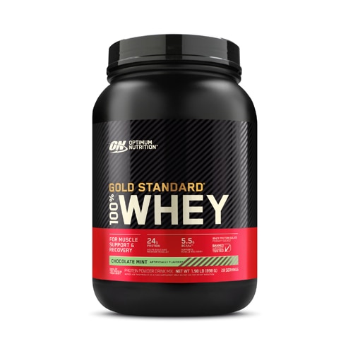 Optimum Nutrition Gold Standard 100% Whey Protein Powder For Muscle Support and Recovery Chocolate Mint