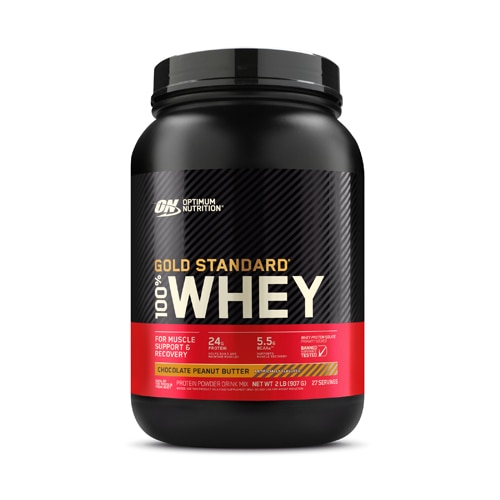 Optimum Nutrition Gold Standard 100% Whey Protein Powder For Muscle Support and Recovery Chocolate Peanut Butter