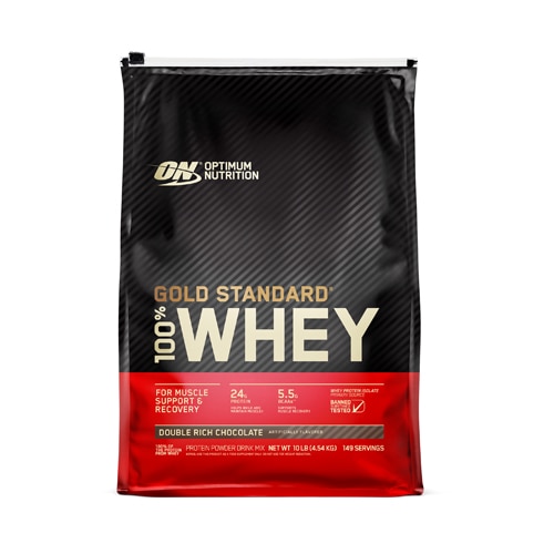 Optimum Nutrition Gold Standard 100% Whey Protein Powder For Muscle Support and Recovery Double Rich Chocolate