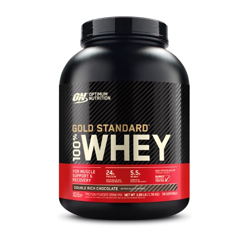 Optimum Nutrition Gold Standard 100% Whey Protein Powder For Muscle Support and Recovery Double Rich Chocolate