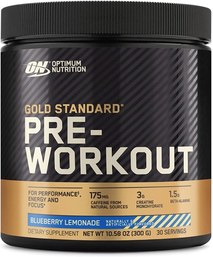 Optimum Nutrition Gold Standard Pre-Workout For Performance and Energy Blueberry Lemonade