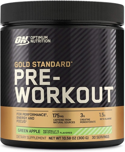 Optimum Nutrition Gold Standard Pre-Workout For Performance and Energy Green Apple