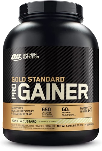 Optimum Nutrition Gold Standard Pro Gainer Supports Muscle Recovery and Calorie Intake Vanilla Custard