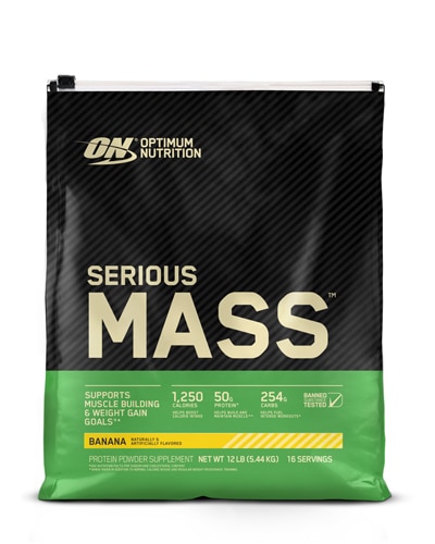 Optimum Nutrition Serious Mass Protein Powder Supplement Banana