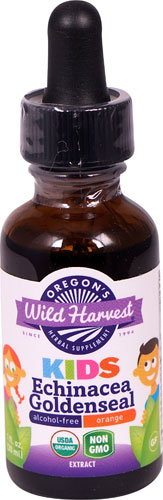 Oregon's Wild Harvest Children's Echinacea Goldenseal Organic Orange