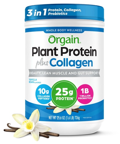 Orgain 25g Plant Protein + Collagen Vanilla Bean