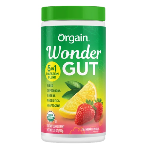 Orgain Wonder Gut Powder Strawberry Lemonade
