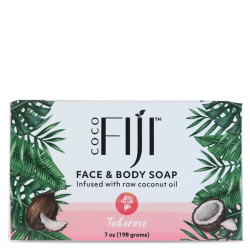 Organic Fiji Face & Body Coconut Oil Bar Soap Tuberose