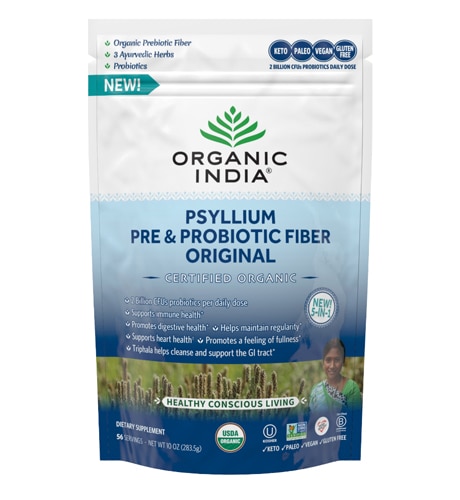 Organic India Psyllium Pre & Probiotic Fiber Original