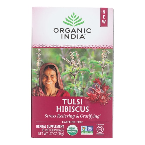 Organic India Tulsi Hibiscus Tea