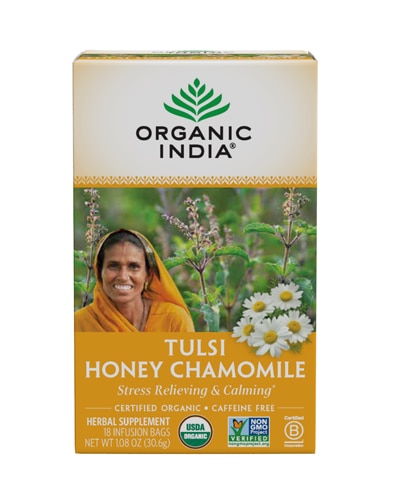 Organic India Tulsi Tea Honey Chamomile