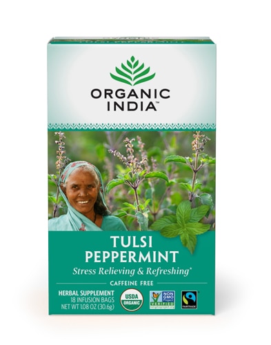 Organic India Tulsi Tea Peppermint