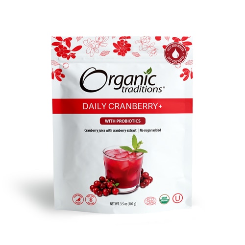 Organic Traditions Daily Cranberry+ With Probiotics