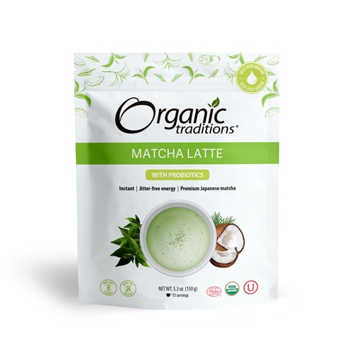 Organic Traditions Matcha Latte with Probiotics