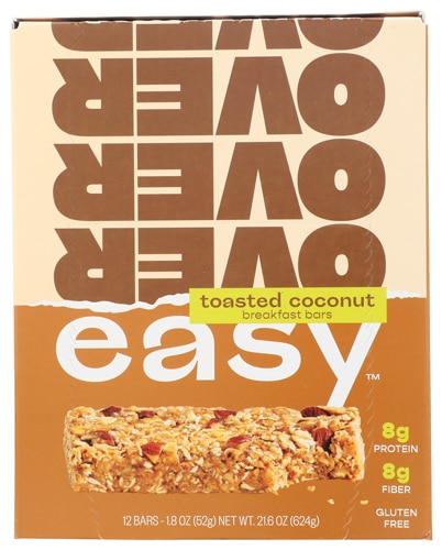 Over Easy Oat Bar Soft & Chewy Soy Free Gluten Free Toasted Coconut